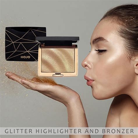 hojo highlighter|HOJO Highlighter Pallette ORI MAKE UP Waterproof Glitter .